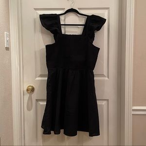 Old Navy flutter sleeve fit and flare smocked dress